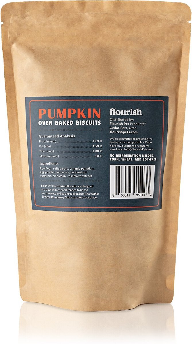 Flourish Pumpkin Biscuit Dog Treats