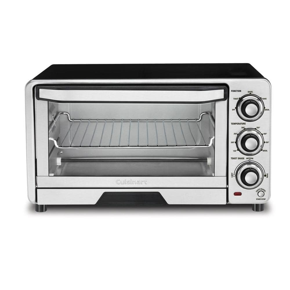 Cuisinart Custom Classic 1800 W 6-Slice Stainless Steel Toaster Oven with Recipe Book TOB-40N