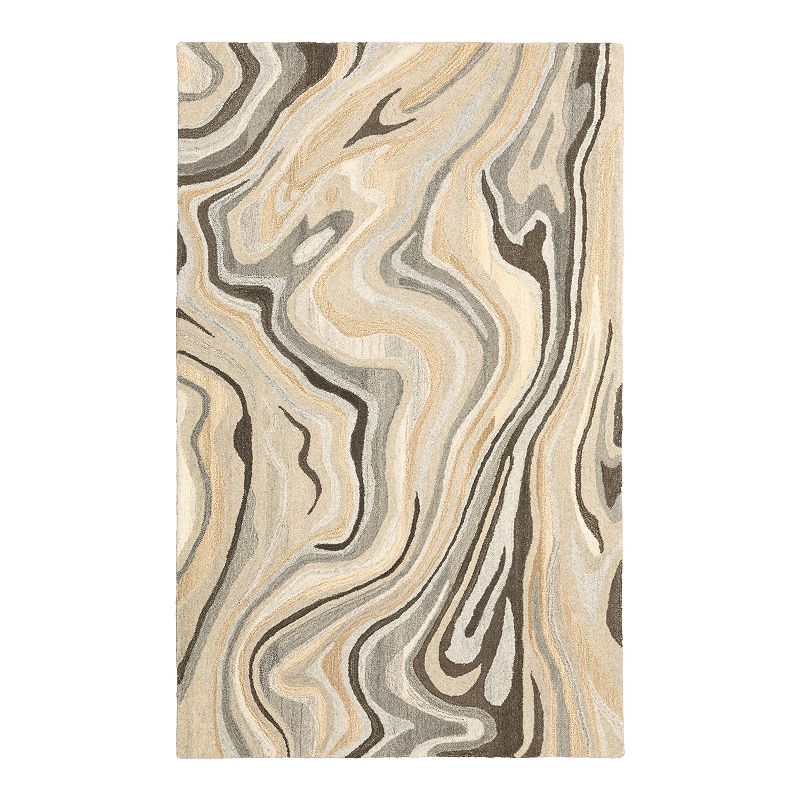 StyleHaven Anna Abstract Waves Wool Rug