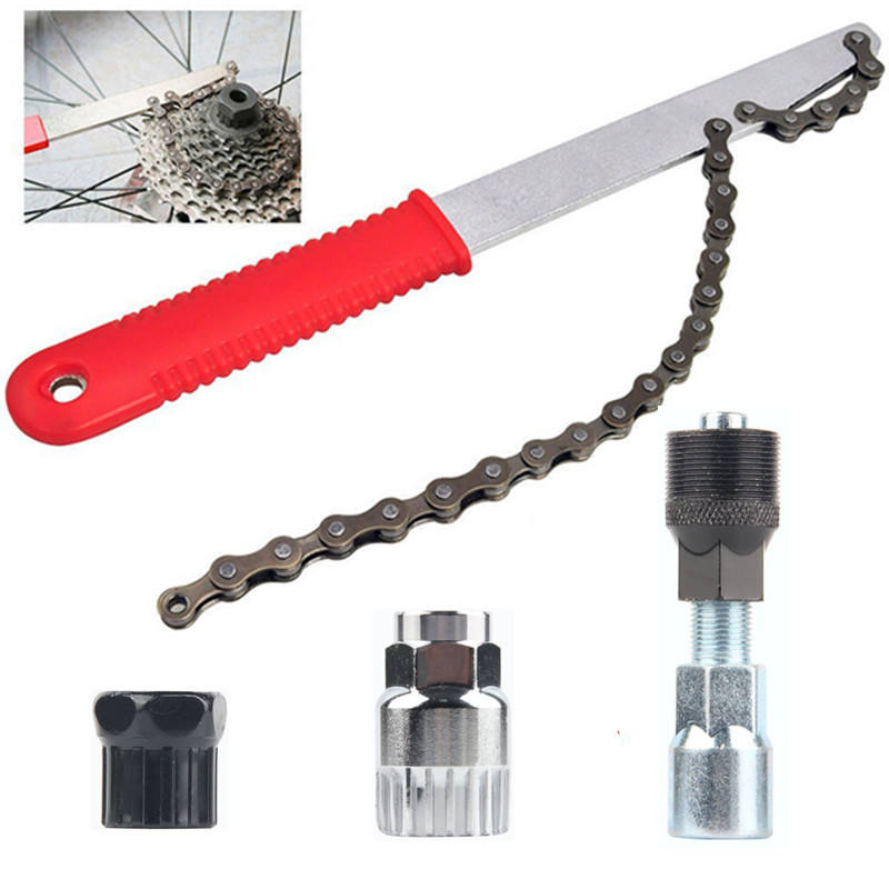 2023 Mountain bike repair chain cutter cycle repair Flywheel shaft disassembly combined bike repair tool set