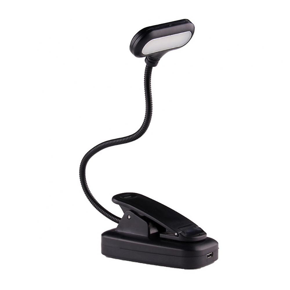 Adjustable Led Book Light With Goosenecks Clip 5leds Aaa Battery Powered Flexible