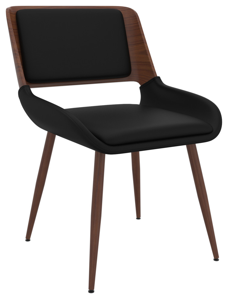 Mid Century Modern Fabric Side Chair   Midcentury   Dining Chairs   by WHI  Houzz