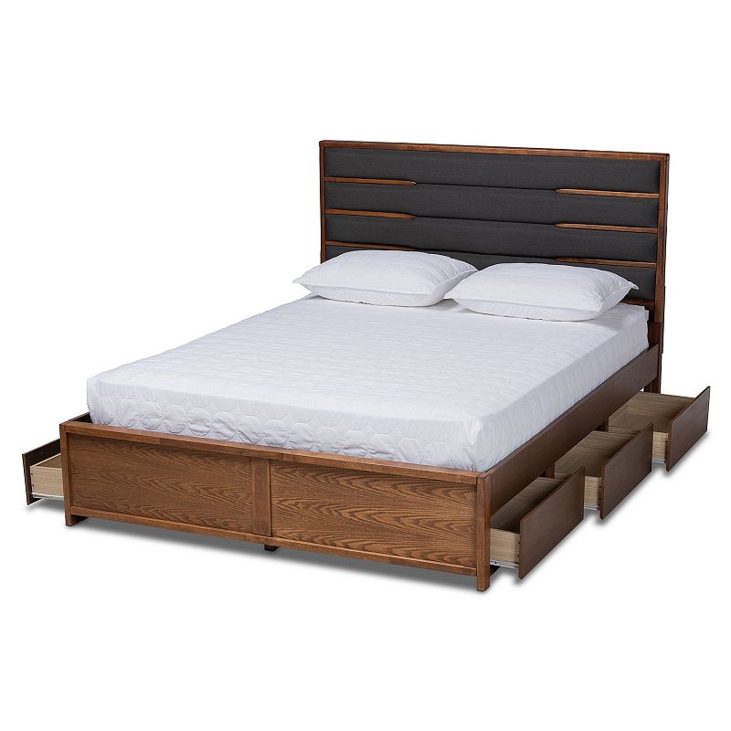 Baxton Studio Elin Two Tone Queen Bed