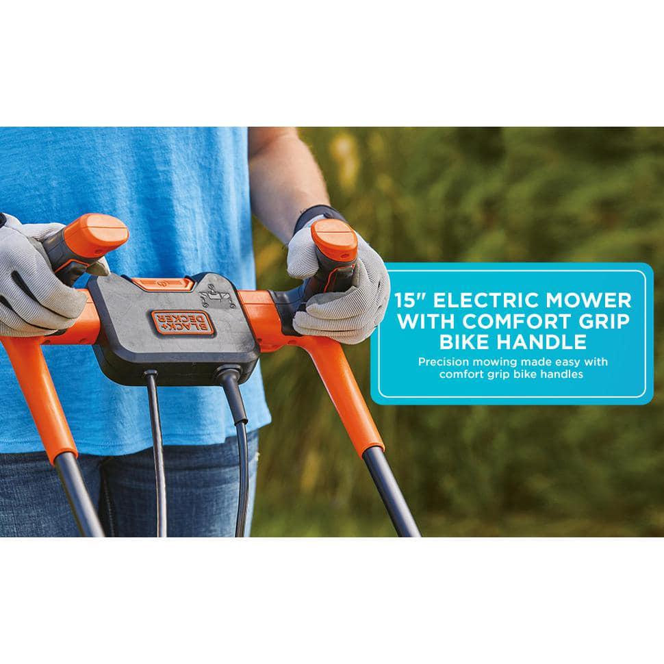 BLACKDECKER 15 in 10 AMP Corded Electric Walk Behind Push Lawn Mower