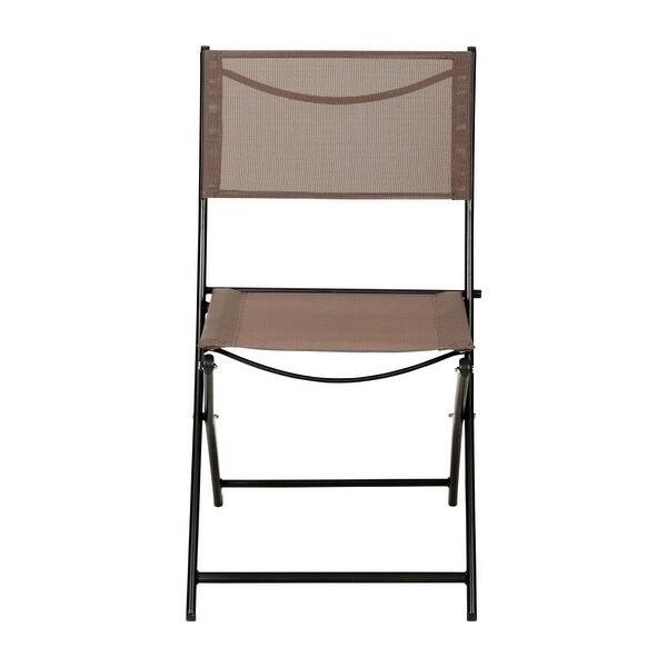 4 Pack Commercial Outdoor Flex Comfort Folding Chair with Metal Frame