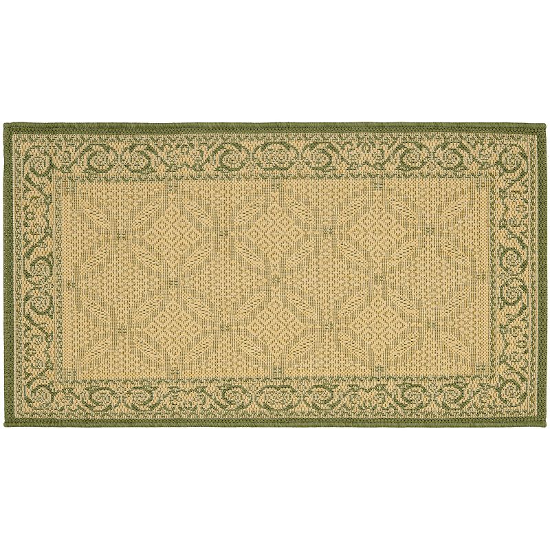 Safavieh Courtyard Framed Border Indoor Outdoor Rug