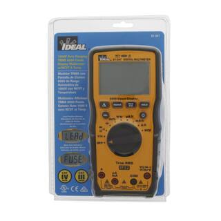 IDEAL 1000-Volt Auto Range TRMS 6000-Count Display Multimeter with NCVT and Temp 61-347