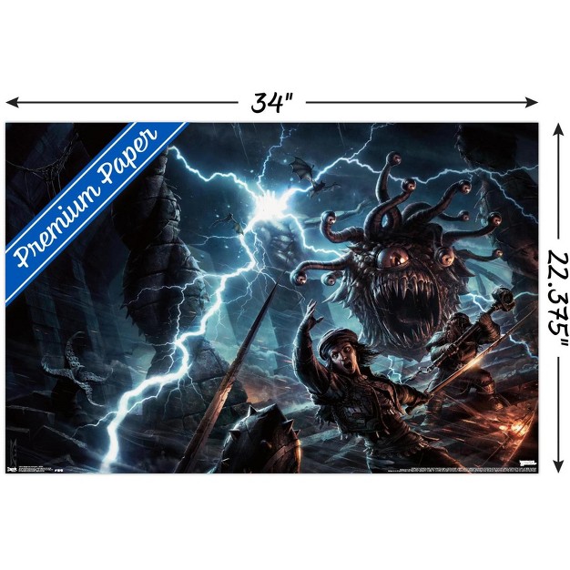 Trends International Dungeons And Dragons Battle Unframed Wall Poster Prints