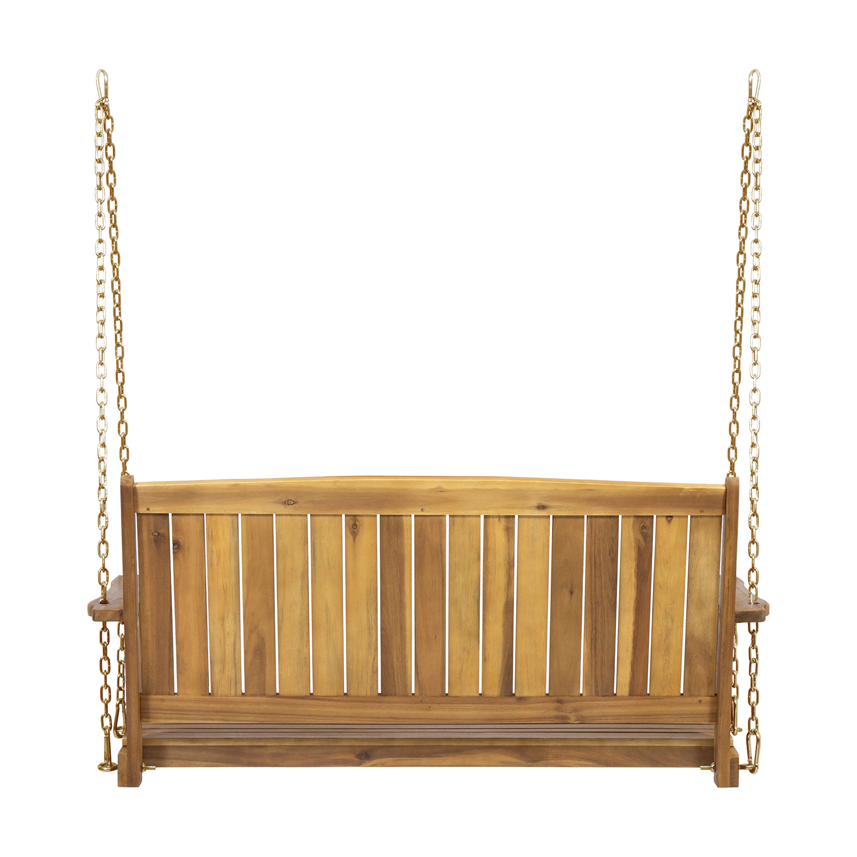 Noble House Maximo 2 Person Acacia Wood Porch Swing - Teak