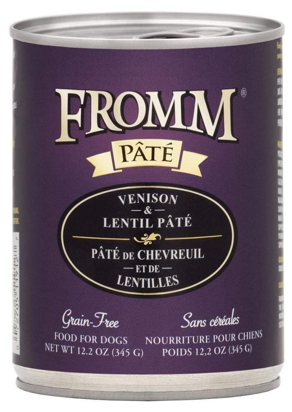 Fromm Grain Free Venison and Lentil Pate Canned Dog Food