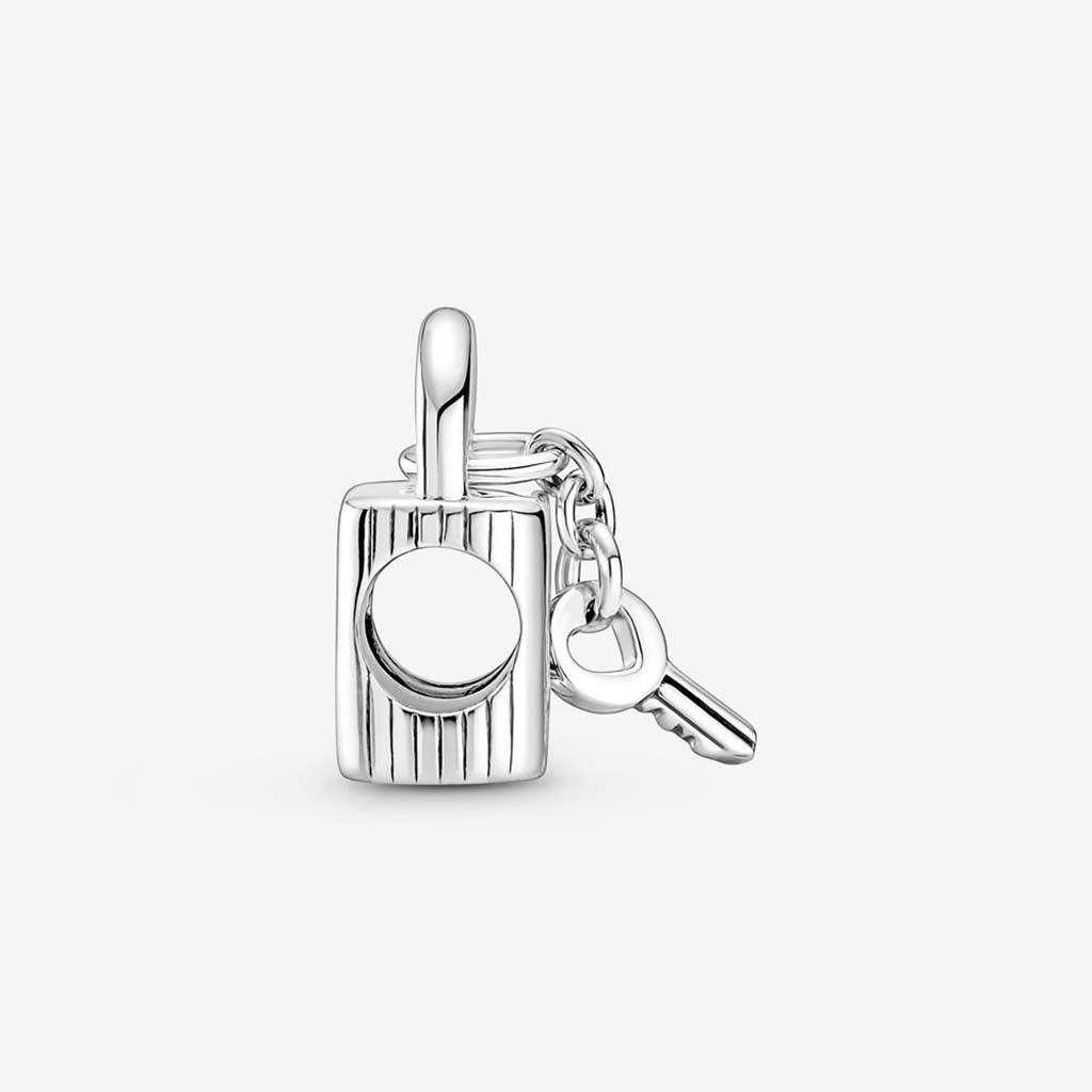 PANDORA  Padlock & Heart Key Charm