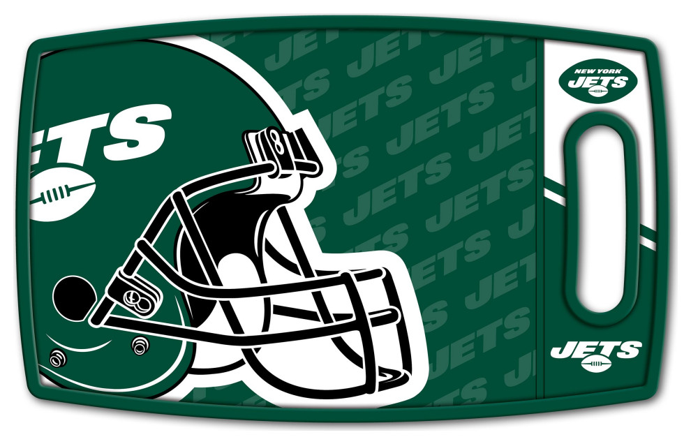 New York Jets Logo Series Cutting Board   Traditional   Cutting Boards   by StadiumView Products  Houzz