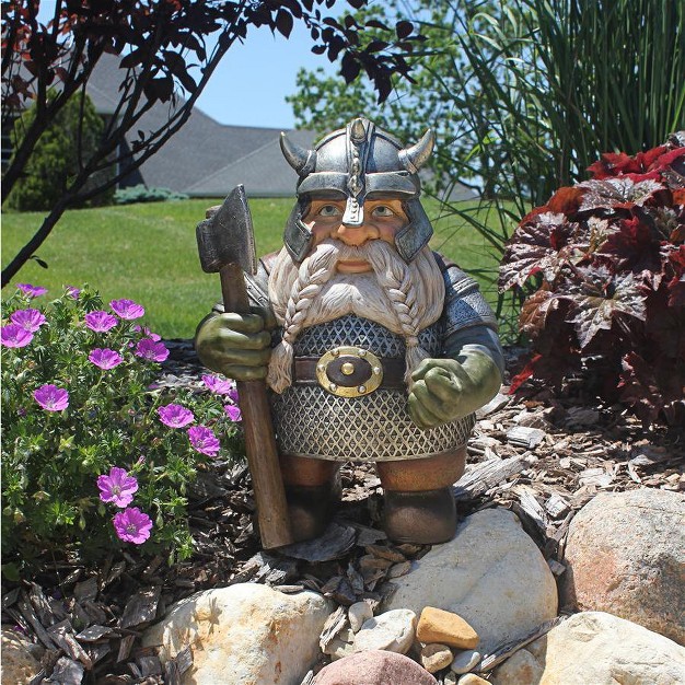 Design Toscano Viking Victor Norse Dwarf Gnome Statue Multicolored