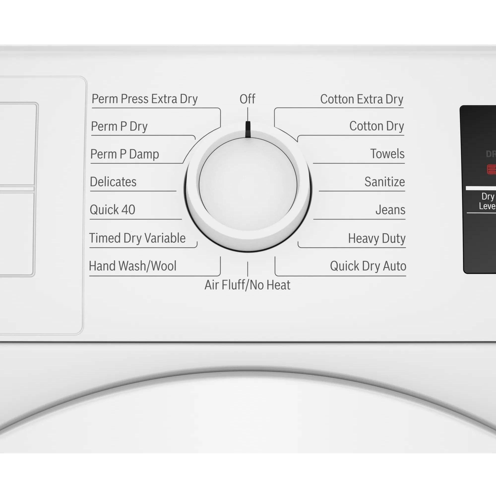 Bosch Electric Dryer with Sanitize Cycle WTG86403UC