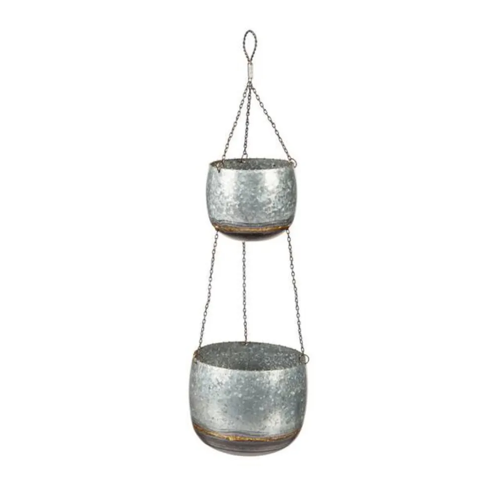 Factory Price Metal Made Wall Mounted Planter OEM Customized Hanging Planter Metal Flower Pot Supply From India