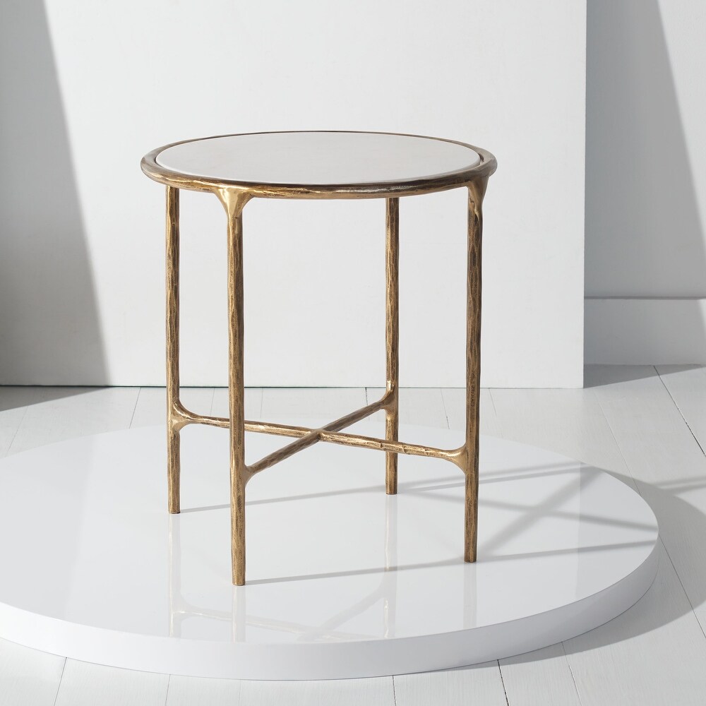 SAFAVIEH Couture Jessa Forged Metal Round End Table   18\