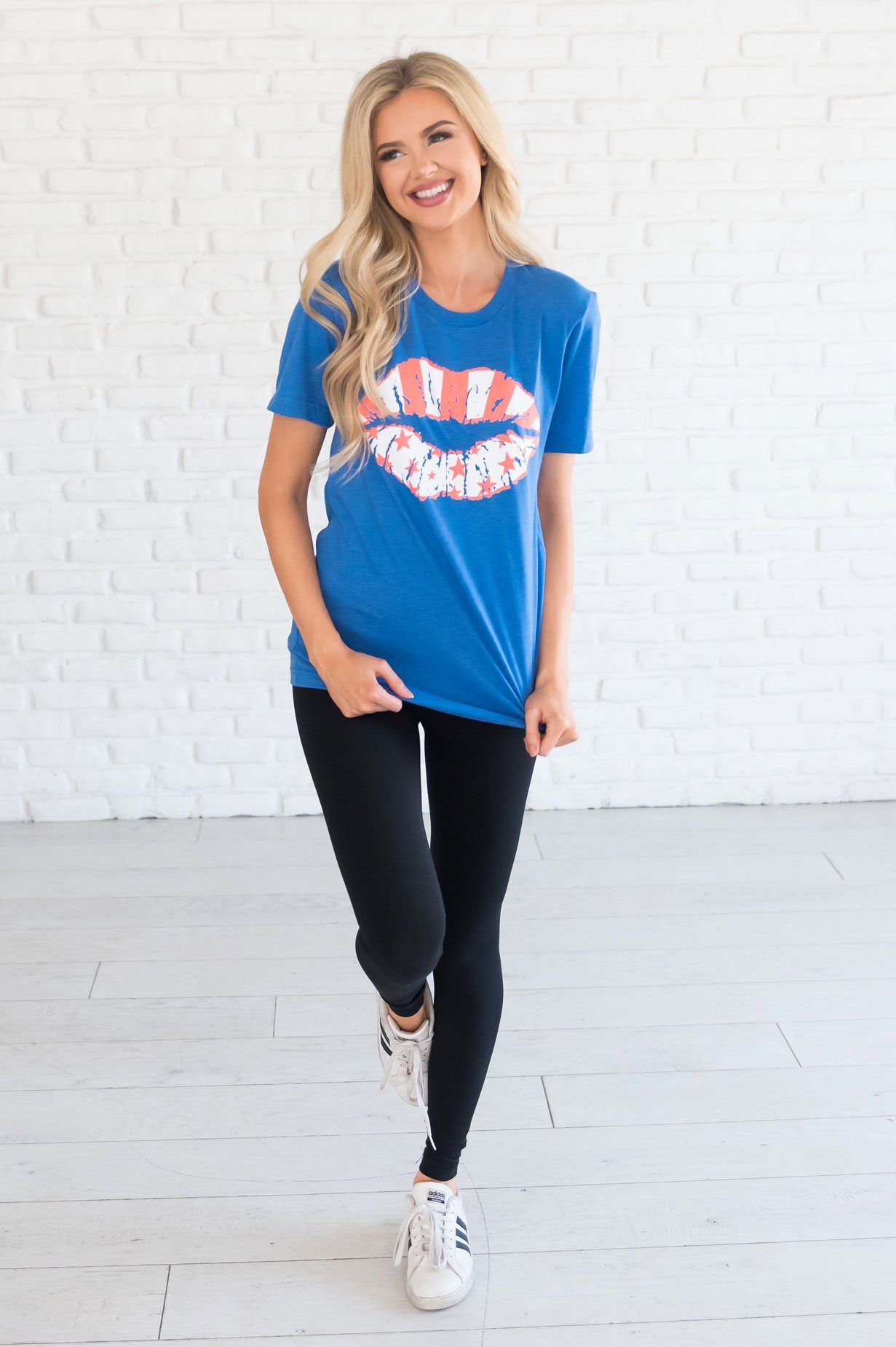 Stars & Stripes Lips  Graphic Tee