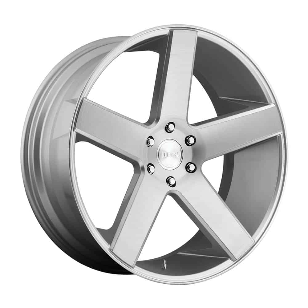 DUB 1PC S218 BALLER S218 24X10 6X5.5 GL-SLVR-BRSH 30MM