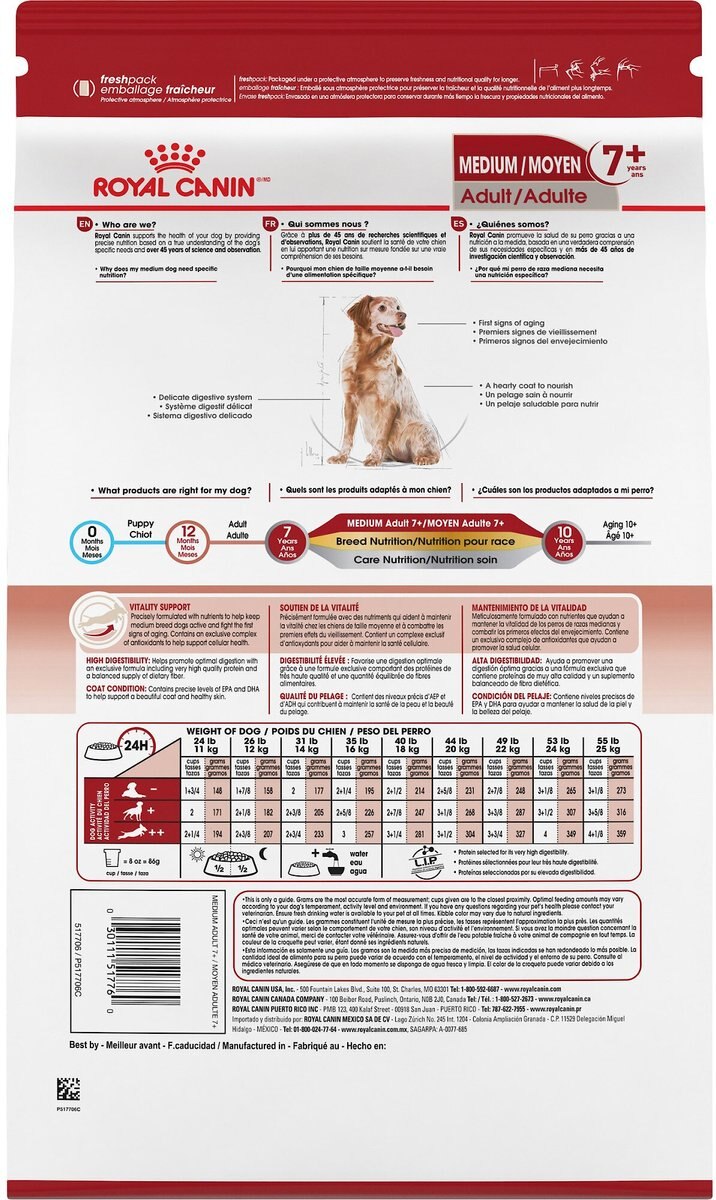 Royal Canin Size Health Nutrition Medium Adult 7+ Dry Dog Food