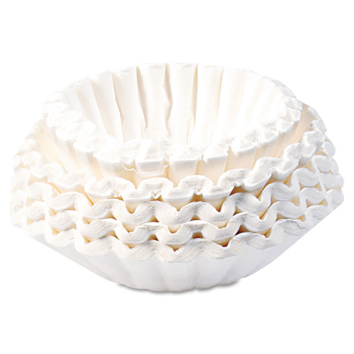 BUNN Commercial Coffee Filters， 12 Cup Size， Flat Bottom， 500/Bag， 2 Bags/Carton (1M5002)