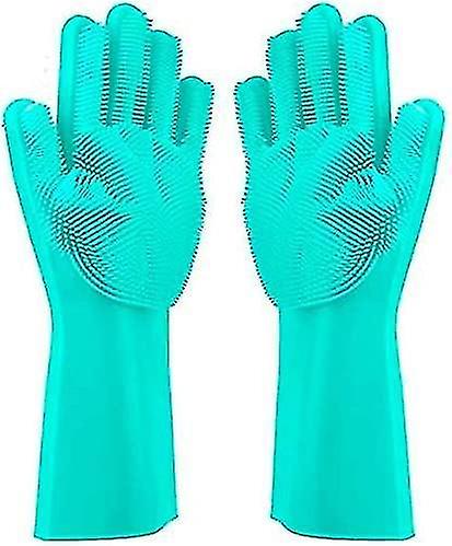 Dish Gloves， Cleaning Silicone Dishwashing Gloves， Silicone Gloves， Magic Gloves， Rubber Glove For H