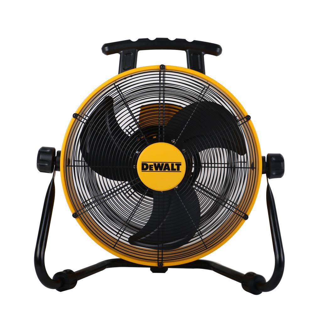 DEWALT 18 in Drum Fan Yellow 3 Speed Heavy Duty with 6 ft Power Cord DXF1840 from DEWALT