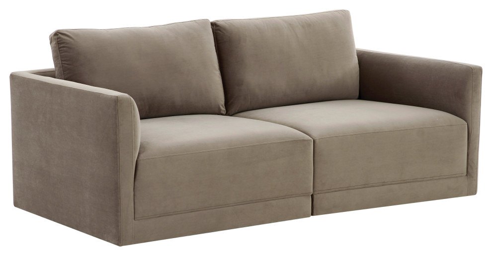 Willow Modular Loveseat   Transitional   Loveseats   by TOV Furniture  Houzz