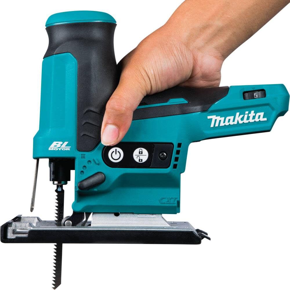 Makita 12V Max CXT Lithium-Ion Brushless Cordless Barrel Grip Jig Saw Tool Only VJ05Z from Makita