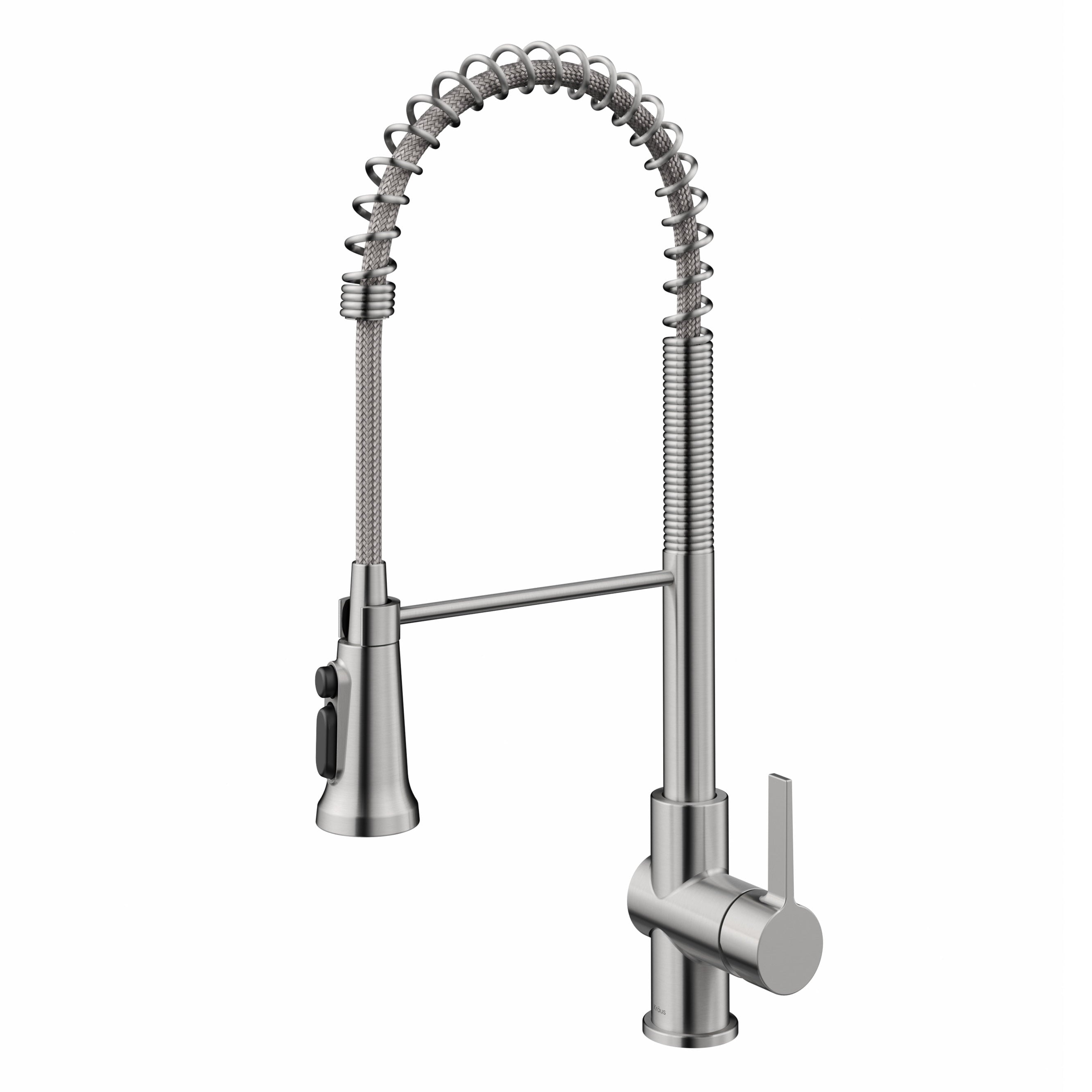 Kraus Britt 2-in-1 Commercial Style Pull-Down Single Handle Water Filter Kitchen Faucet for Reverse Osmosis or Water Filtration System in Spot Free Stainless Steel