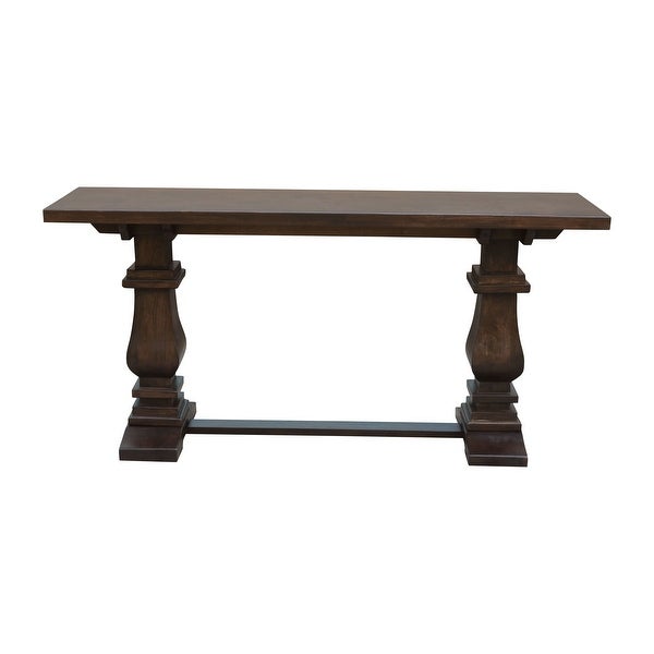 Charleston 63-inch Double Pedestal Mango Wood Console Table