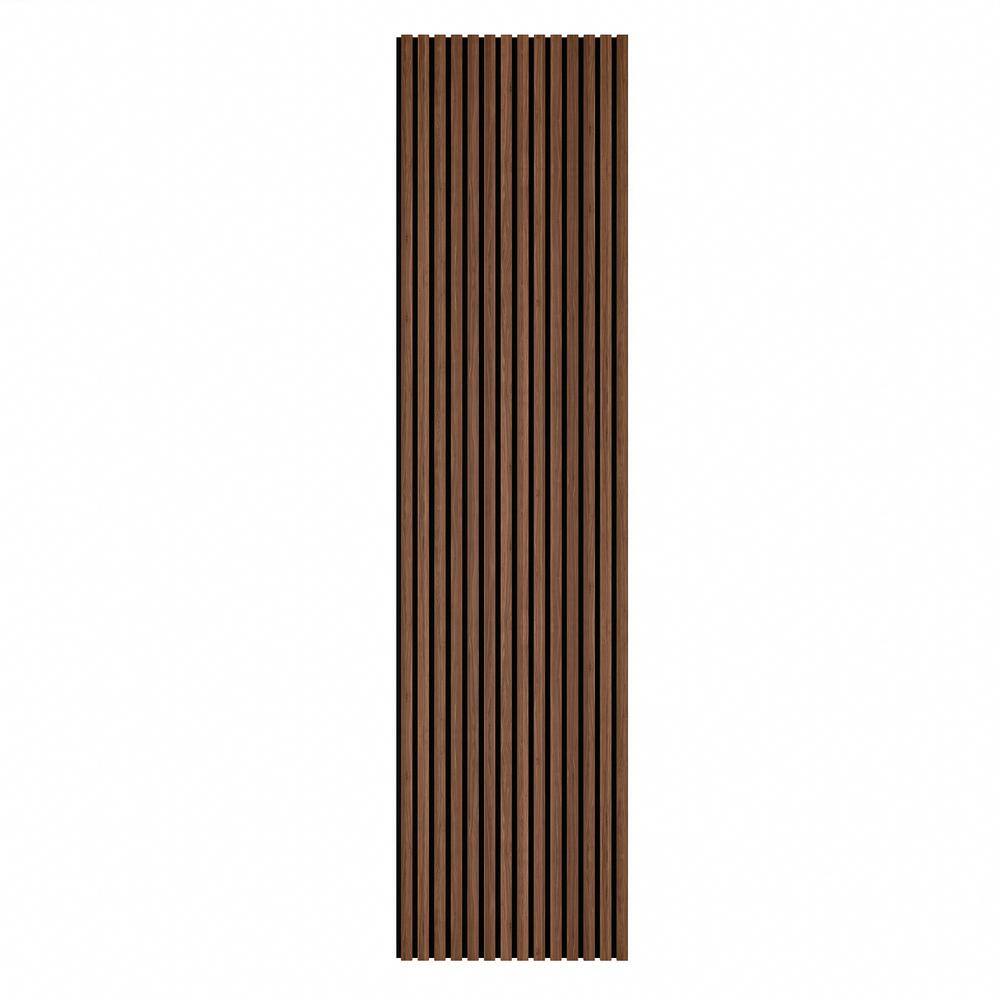 Ejoy 94 in. x 23.6 in x 0.8 in. Acoustic Vinyl Wall Cladding Siding Board in Dark Chestnut Color (Set of 1-Piece) VinylCladding_ACP_011_94x24