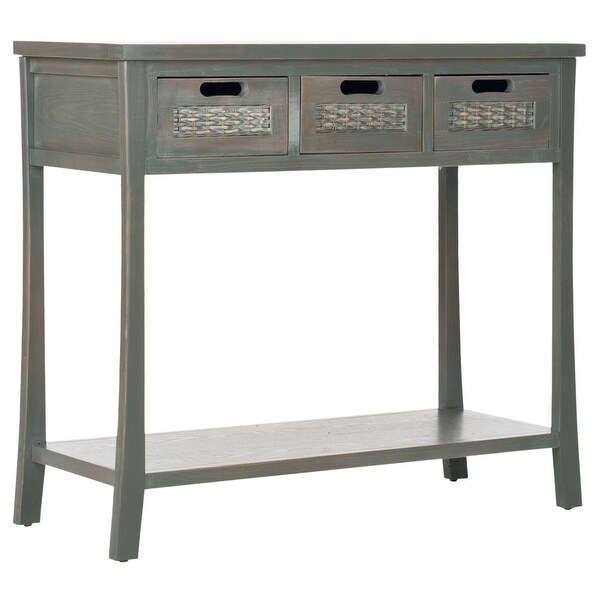 SAFAVIEH Autumn Blue/ Grey 3-drawer Console Table - 34