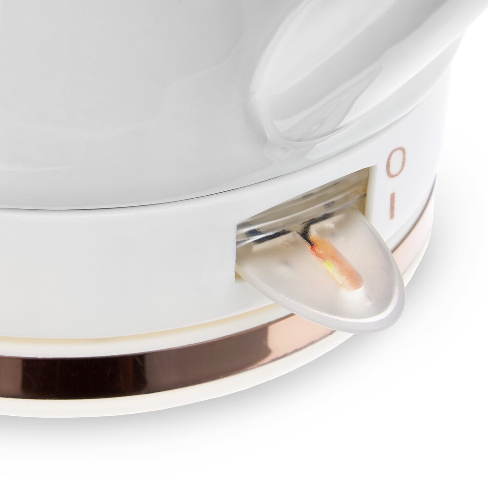 Noelle Grey Ceramic Electric Tea Kettle by Pinky Up   9\