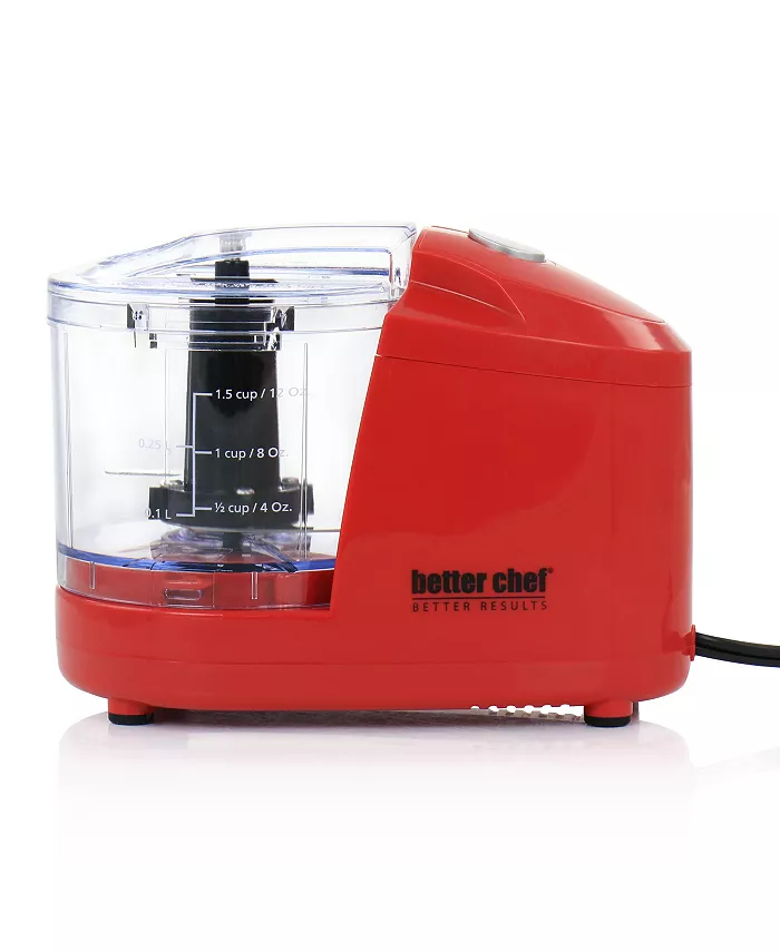 Better Chef Compact 12 Ounce Mini Chopper in Red