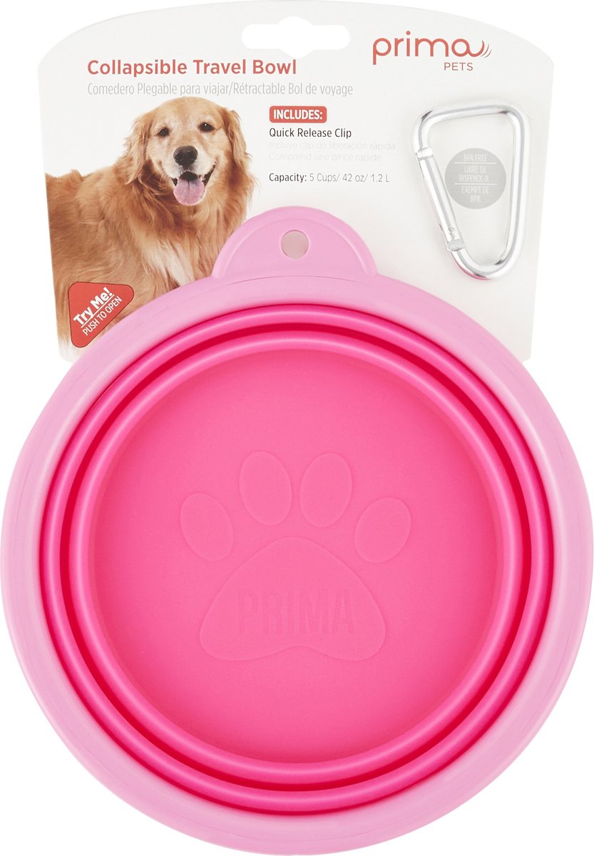 Prima Pets Collapsible Travel Bowl with Carabiner