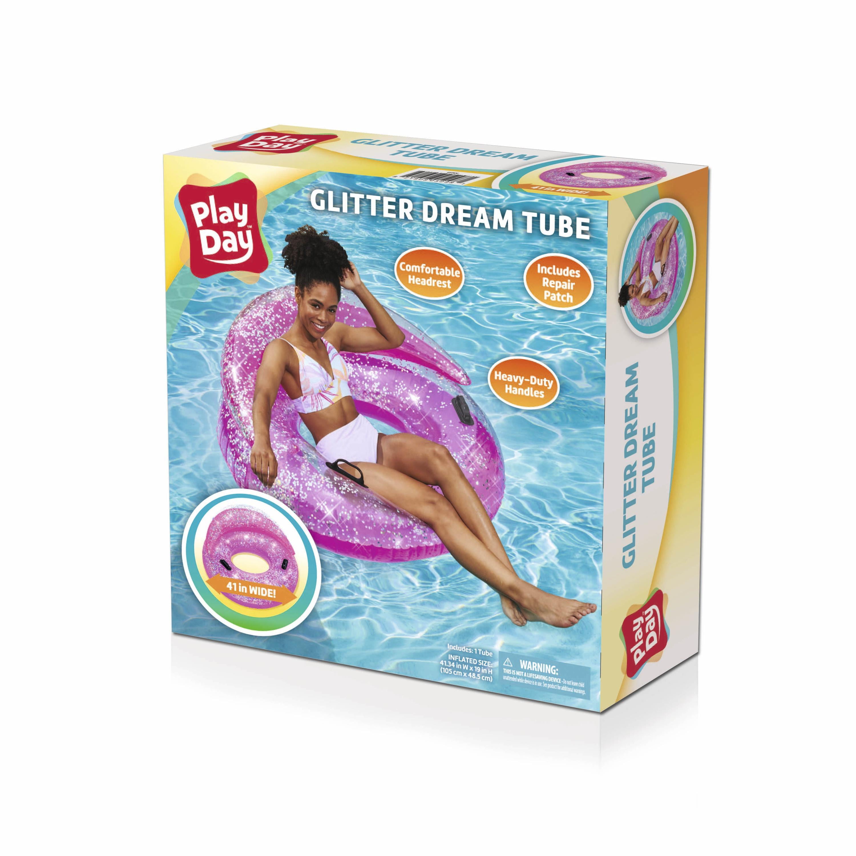 Play Day Glitter Dream Swim Tube Pool Float