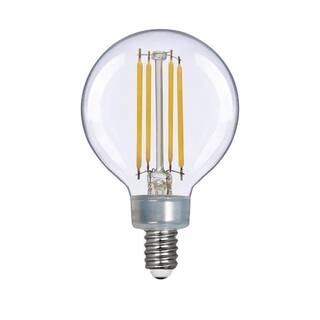 EcoSmart 60-Watt Equivalent G16.5 Dimmable ENERGY STAR CEC Filament LED Light Bulb Daylight (3-Pack) G16.5C6E12950Z