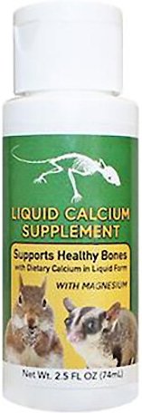 Exotic Nutrition Liquid Calcium Small Pet Supplement， 2-oz bottle