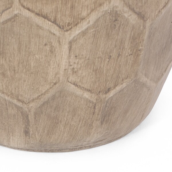 Aranda Outdoor Lightweight Concrete Side Table by Christopher Knight Home