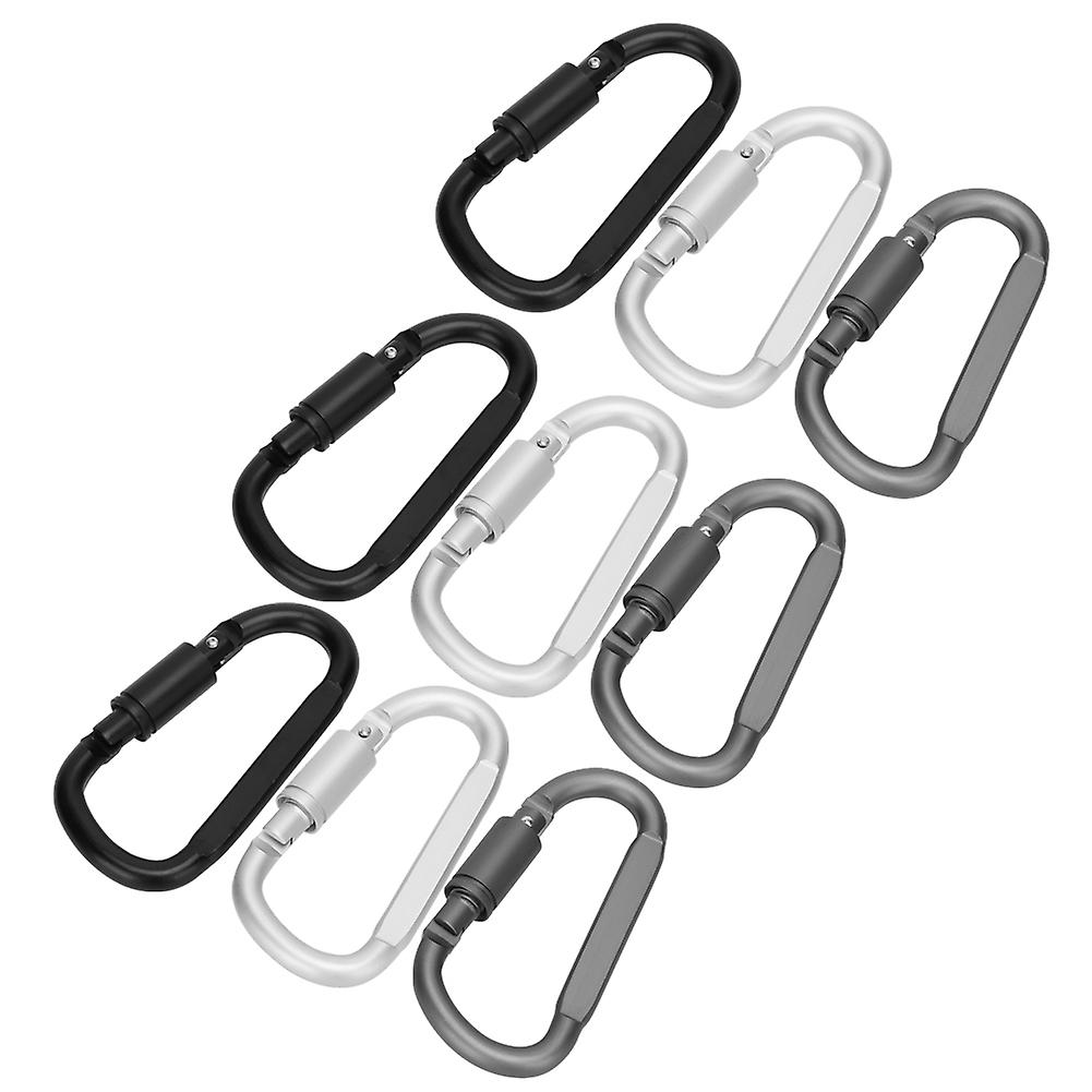 D Shaped Buckle Carabiner Quick Hanging Lock Outdoor Equipment Tool Aluminum Alloy