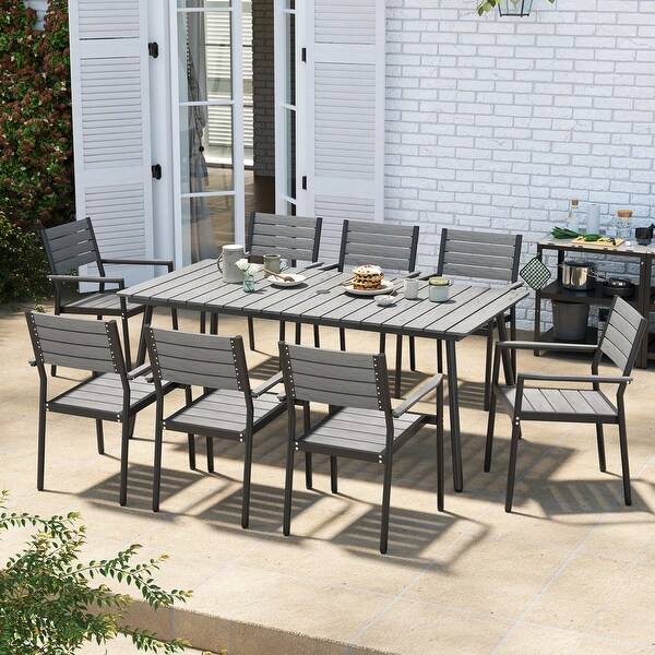 VredHom Outdoor Patio Aluminum Dining Table