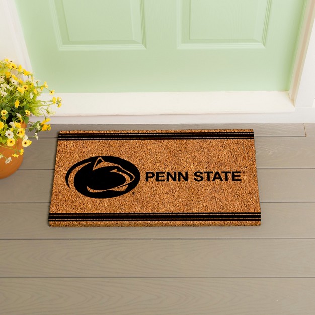 Evergreen Penn State Logo Natural Coir 28 X 16 Inches Indoor Outdoor Doormat