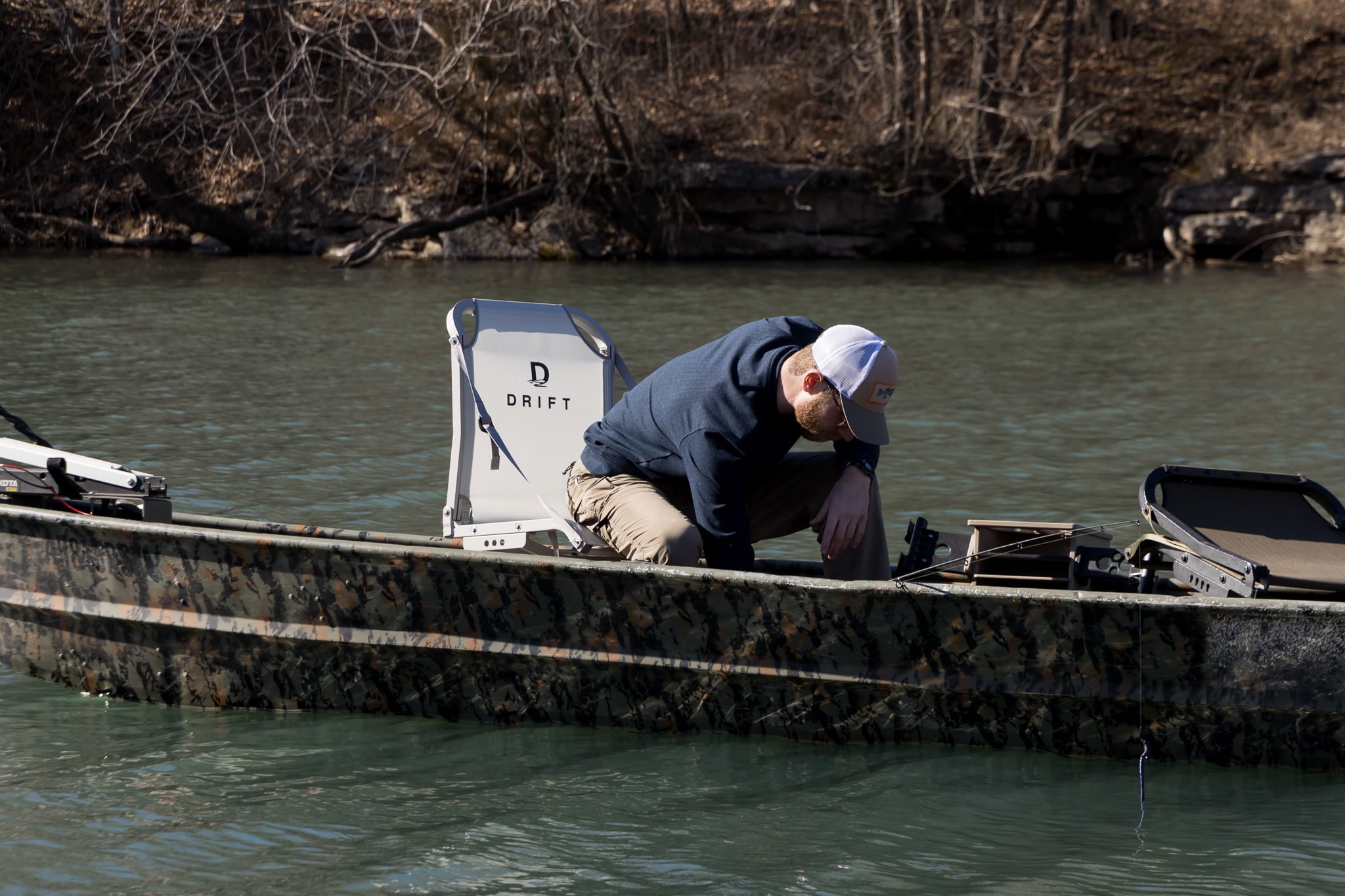 DRIFT Folding Boat Seat， 400 LB Capacity