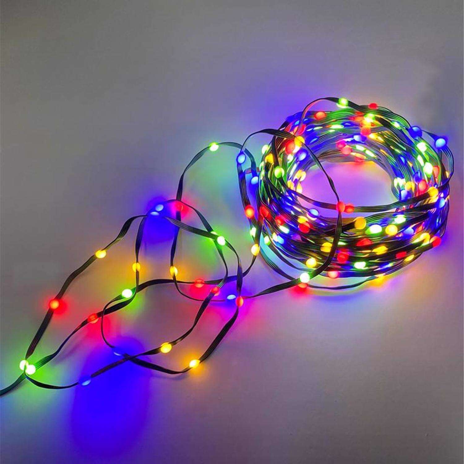 Celebrations Platinum LED Multicolored 100 ct String Christmas Lights 16.5 ft.