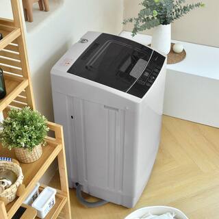 1.24 cu. ft. Compact Fully Automatic Top Load Washer Machine in Gray KX96-14