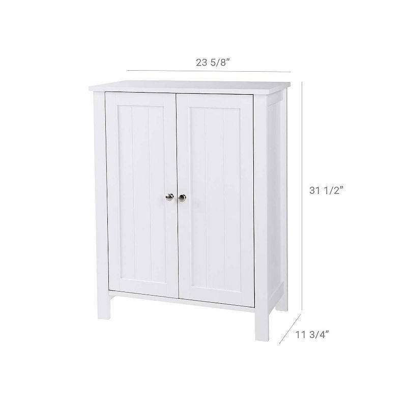 BreeBe White Floor-standing Bathroom Storage Sideboard