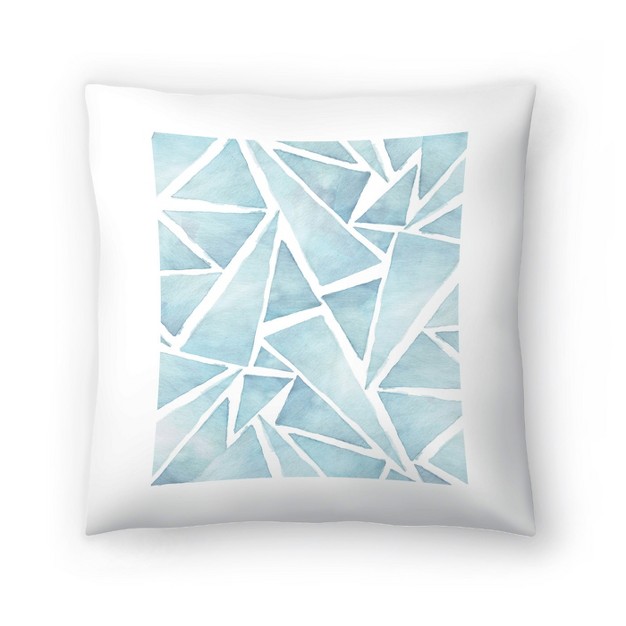 Triangle In Blue By Tanya Shumkina Throw Pillow Americanflat Modern Minimalist