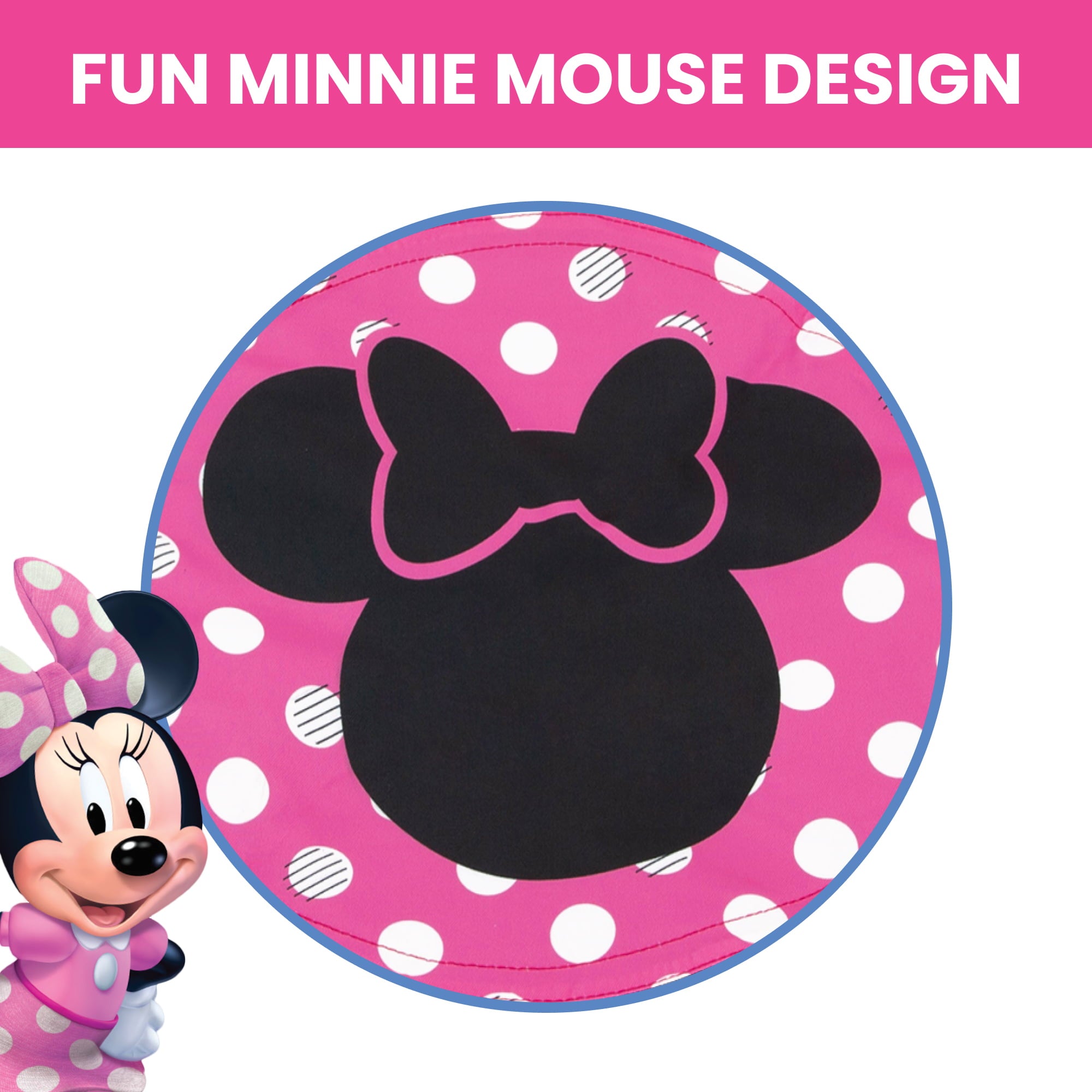 Disney Minnie Mouse 40-inch Saucer Swing – Includes Hardware for Swing Set or Tree Attachment