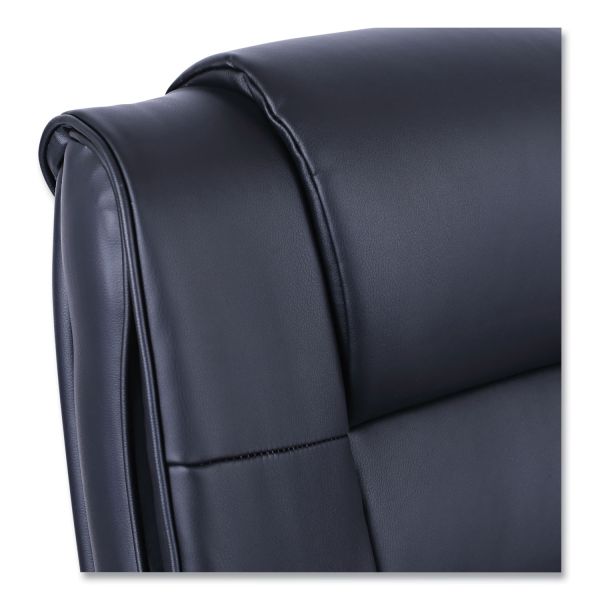 Alera Ravino Big/Tall High-Back Bonded Leather Chair， Headrest， Supports 450 lb， 20.07