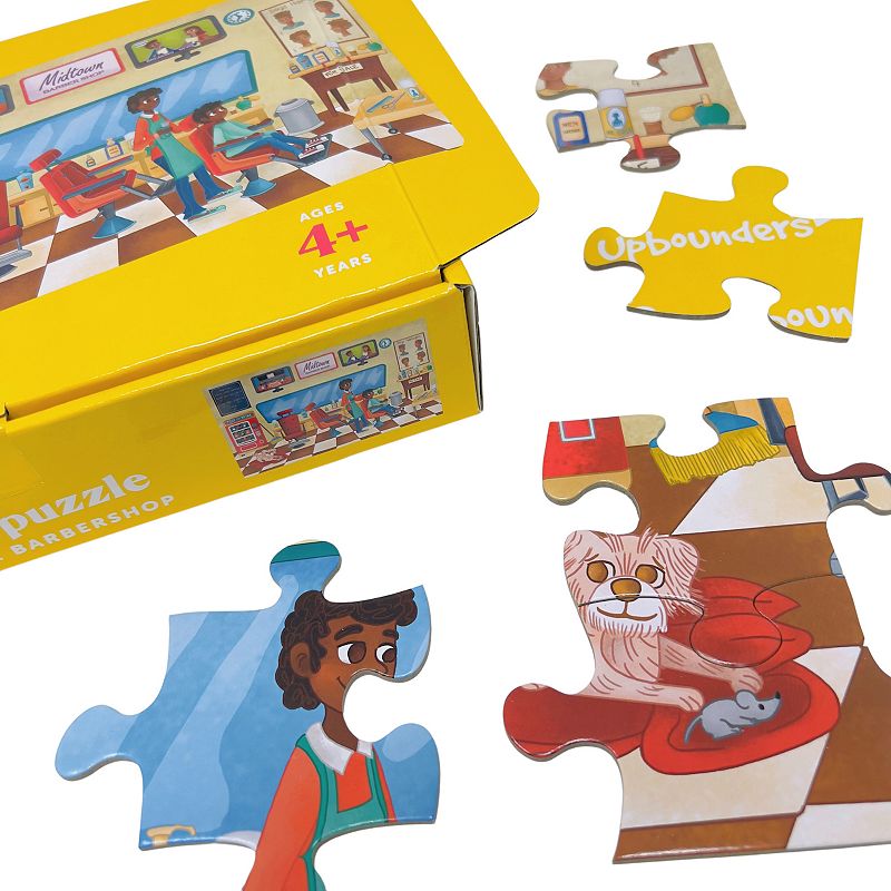 Upbounders A Day at The Barbershop 48-Piece Jumbo Floor Puzzle